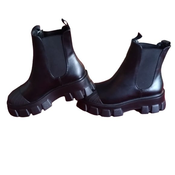 Truffle Collection Women's Chunky Exaggerated Sole Chelsea Boots, UK size 7 - Picture 4 of 11